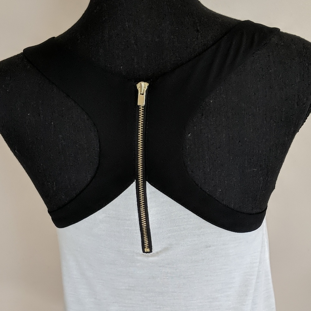 NWOT Express Color Block Zip Racerback Tank - Picture 7 of 8